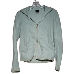 Nike Fleece Zip Jacket Women’s S Blue Long Sleeve Pockets Rear Zip